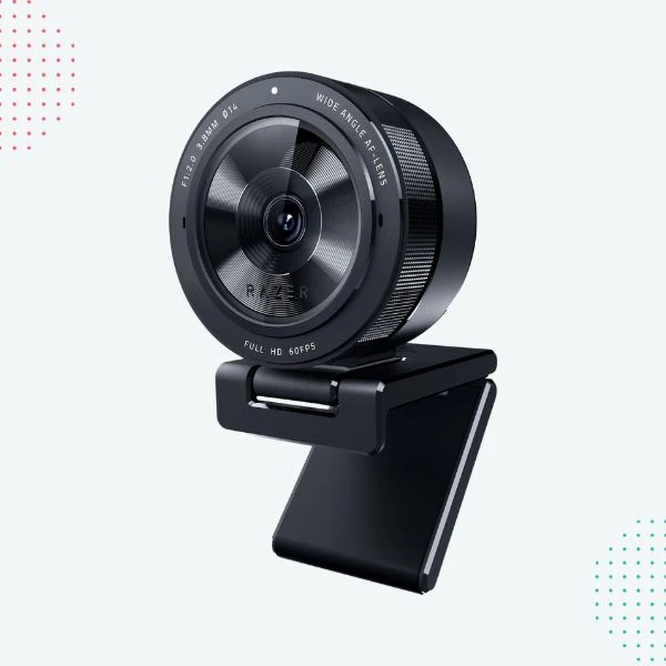 Razer Kiyo Pro webcam with built-in ring light for remote teaching